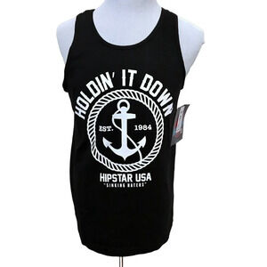 Hipstar NWT Black Graphic Tank Top Men M